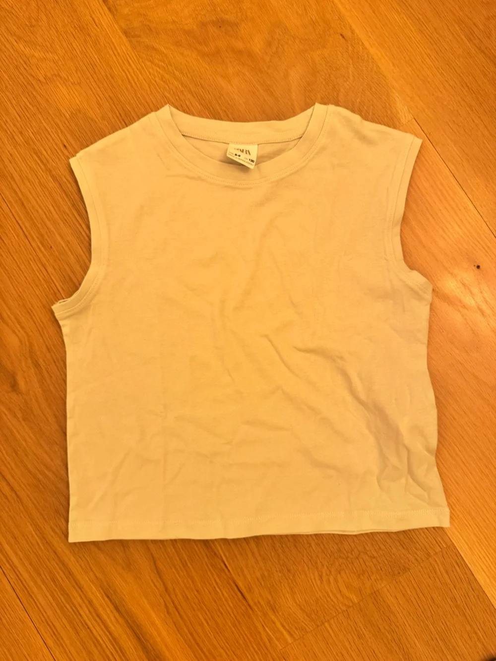 Zara Girls' Cotton Tank Top Set - White, Pink, Yellow & Navy Stripe size 8-9